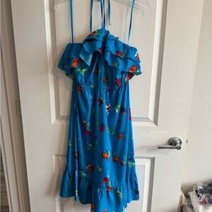 Floral Blue Dress